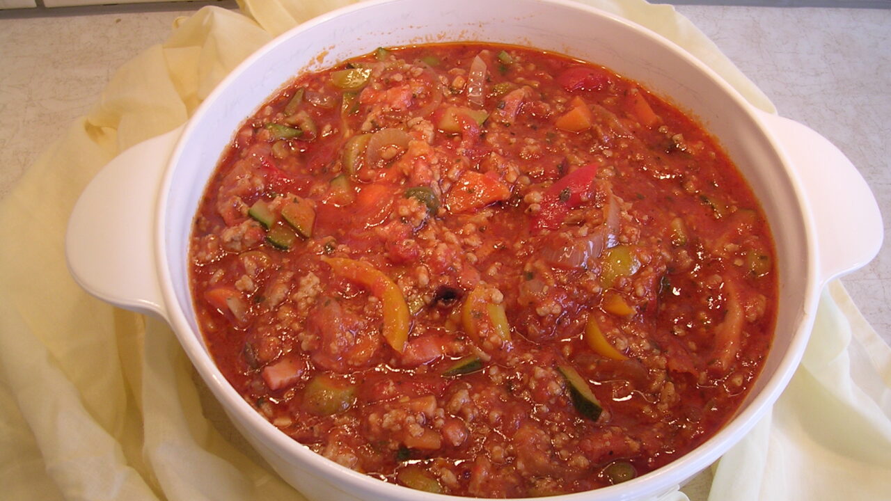 Spaghetti saus à la Derbyke