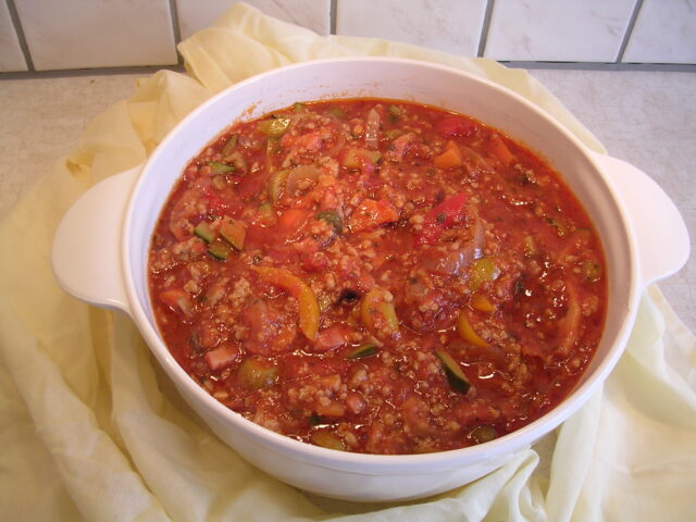 Spaghetti saus à la Derbyke