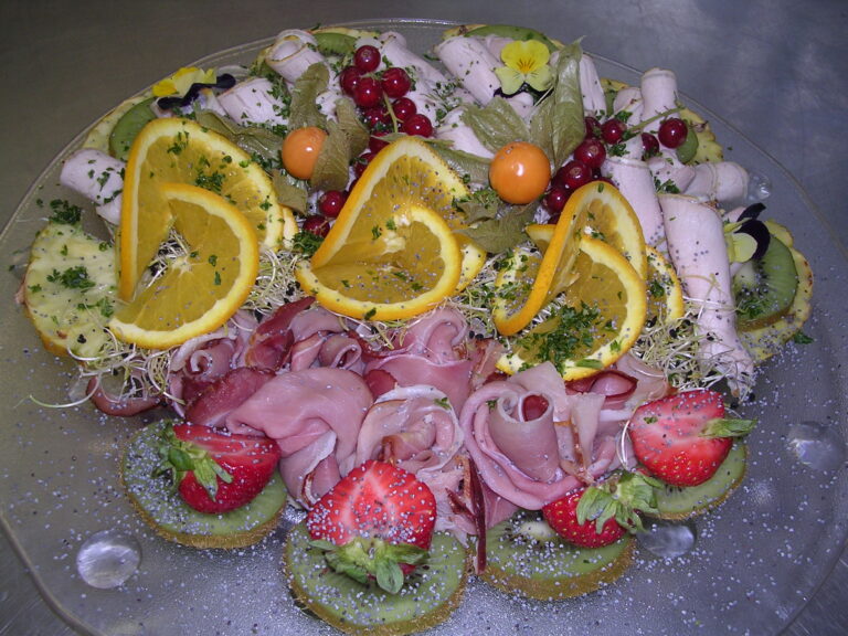 Varkens gebraad en parmaham