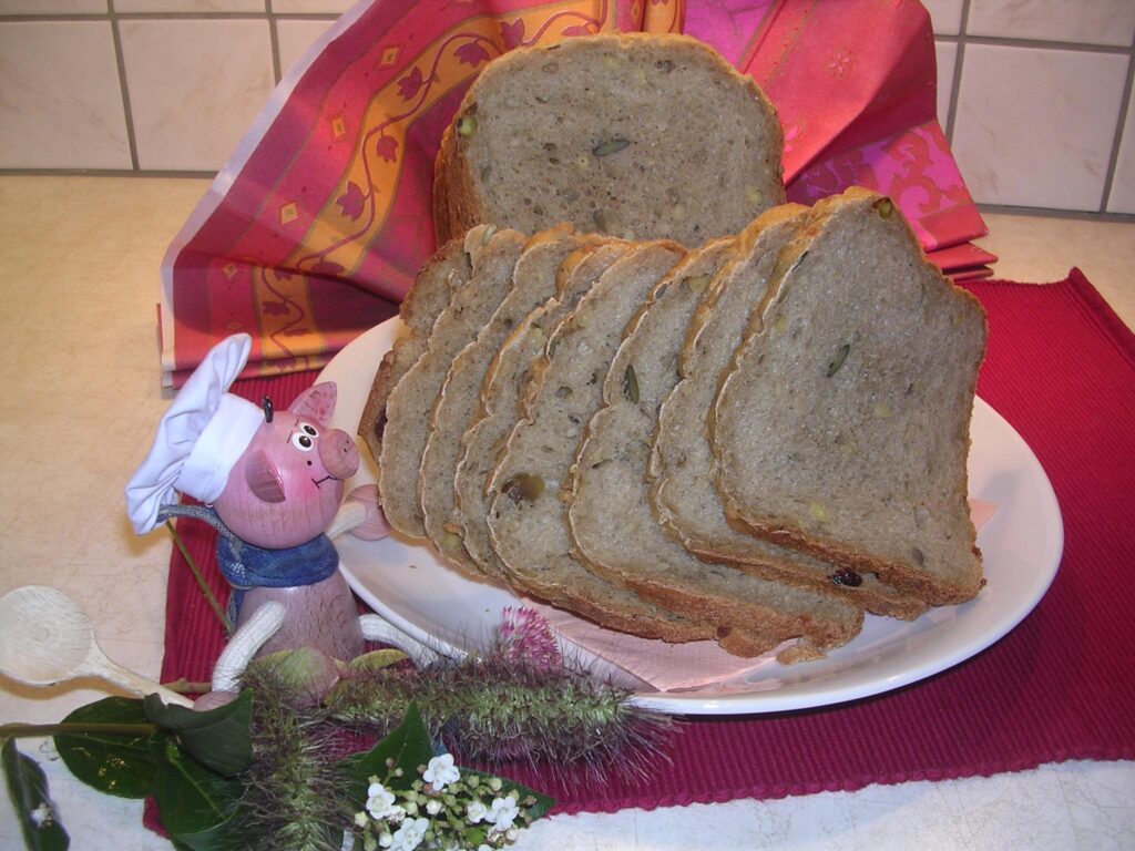 Brood met zonnepitten en pijnboompitten