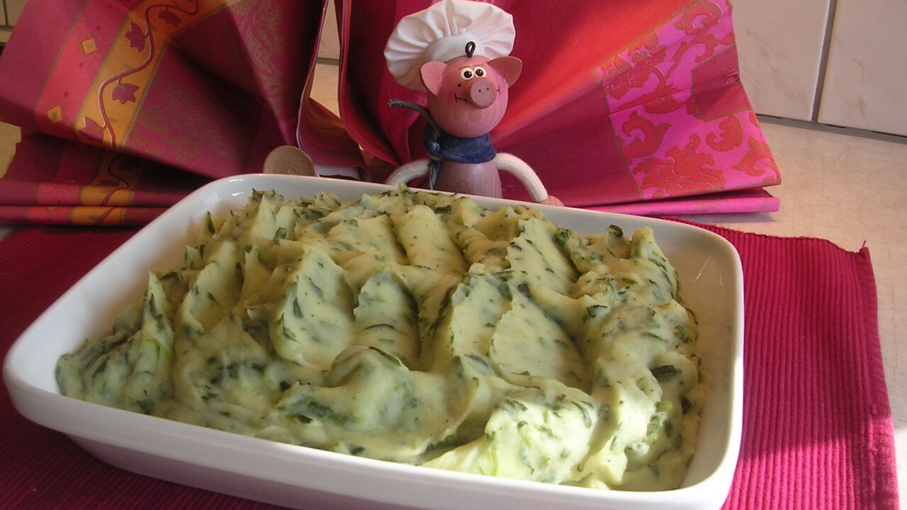 Aardappelen :Spinazie puree met ST’ Paulin