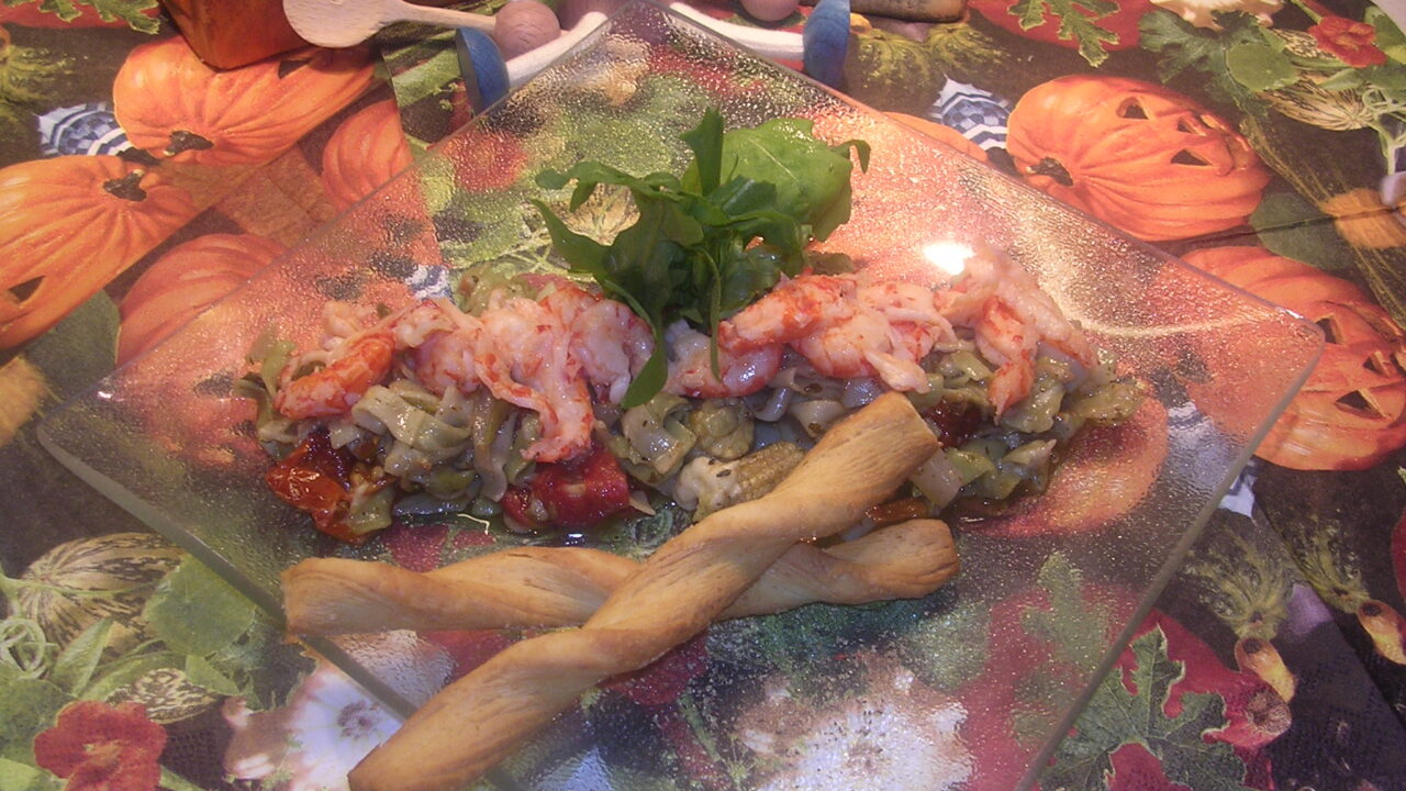 Pasta met overschotjes