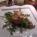Torentje van gerookte zalm