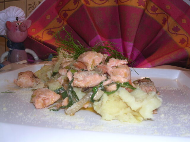 Zalm met …en puree