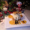 Dessert croque ijsje met manderijntjes en …