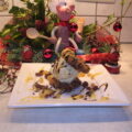 Dessert : een duo van New Yorkers met vanille ijs en …