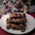Brochette : varkenshaasje, met ….