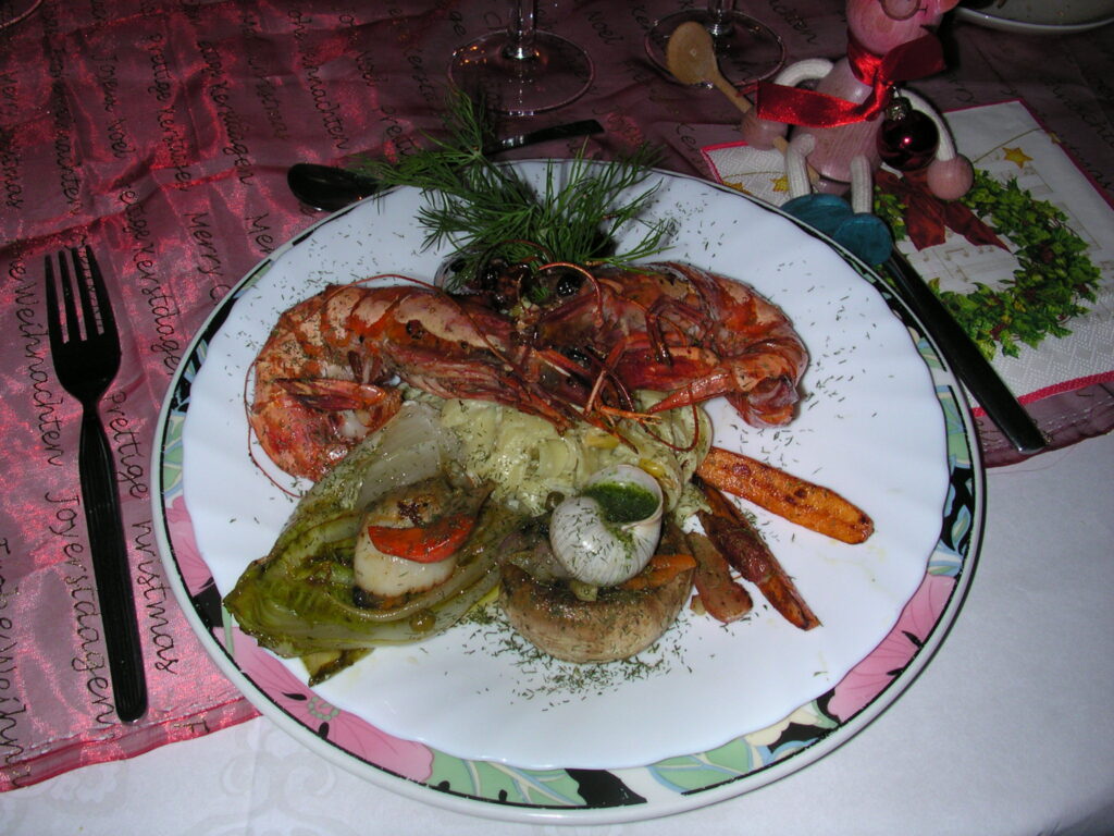 Hoofdschotel kerst Juan-Les-Pins