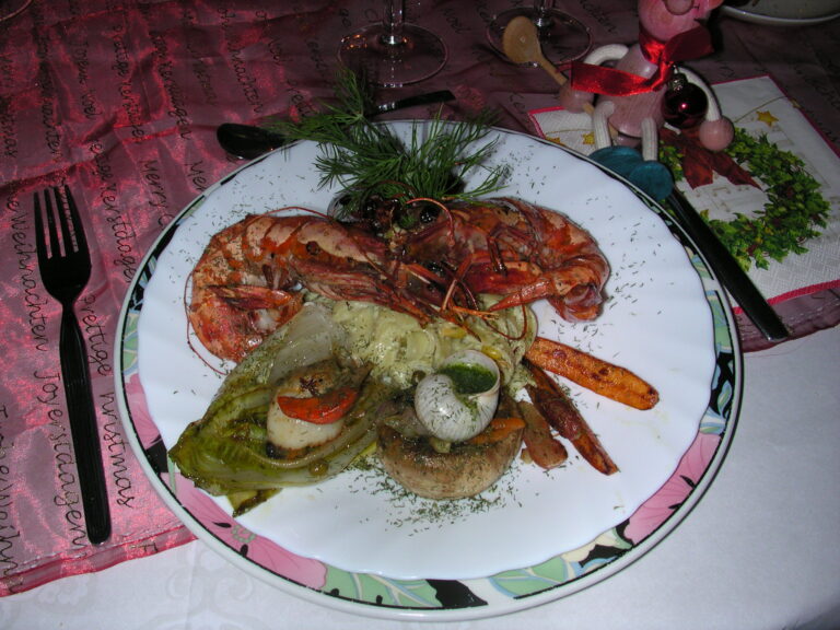 Hoofdschotel kerst Juan-Les-Pins
