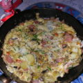 Met de pan op de tafel…eieromeletje met …