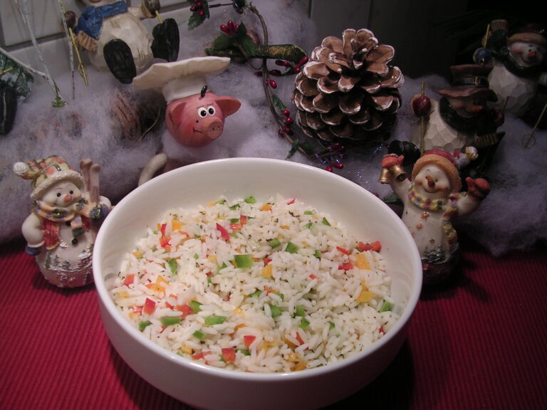 Rijstsalade met paprika’s