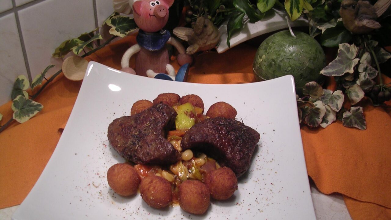 Dagschotel: lamsvlees met groentjes en pommes noisettes
