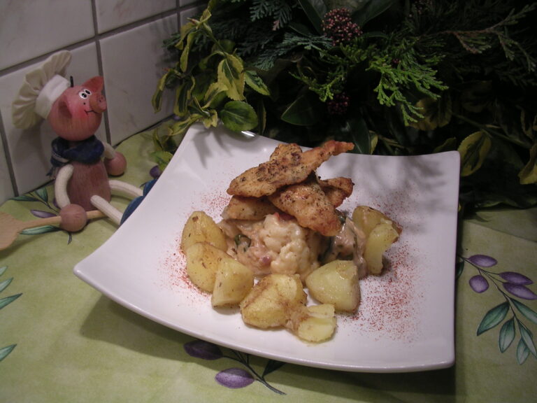 Fish with cauliflower