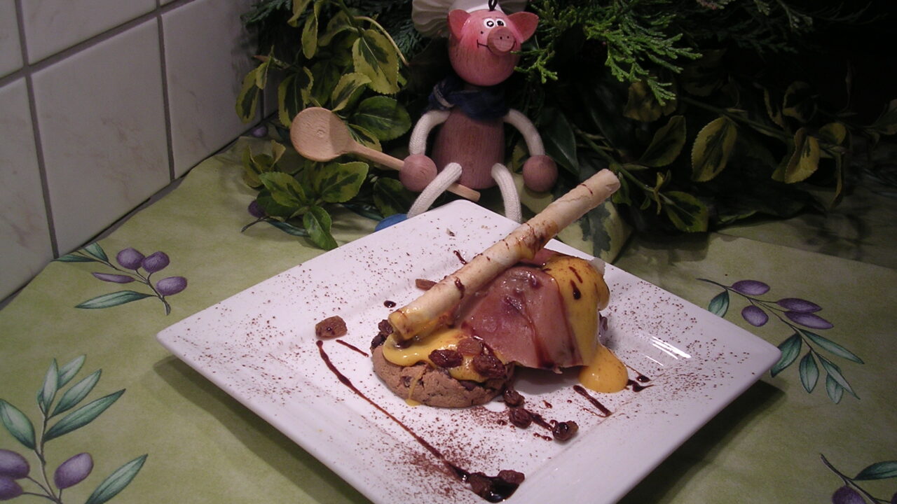 Pudding met noorderkrieken en haar fantasiekes