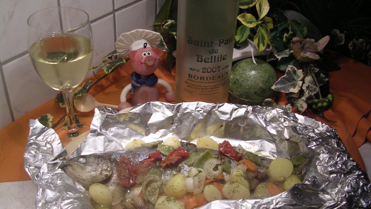 Winterse forel papillot