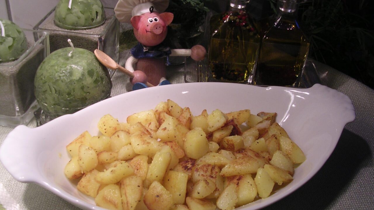 Aardappelen opgebakken met mosterd en …