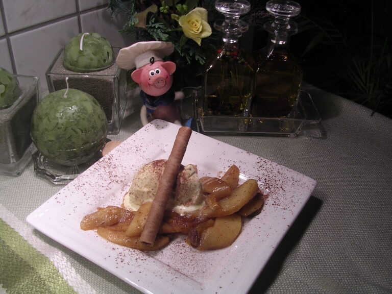 Dessert : manderijn met appel en …