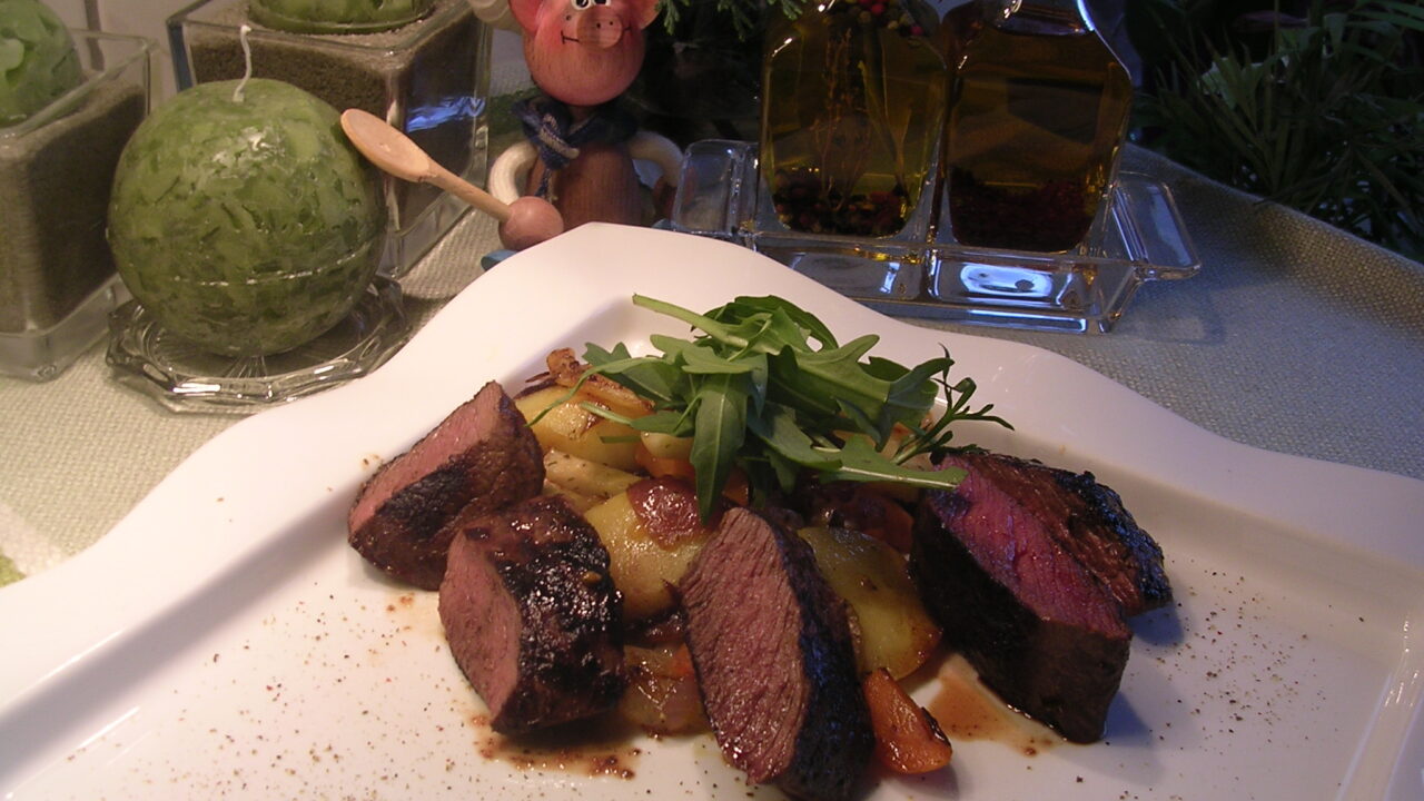 Gegrilde kangoeroe-steak