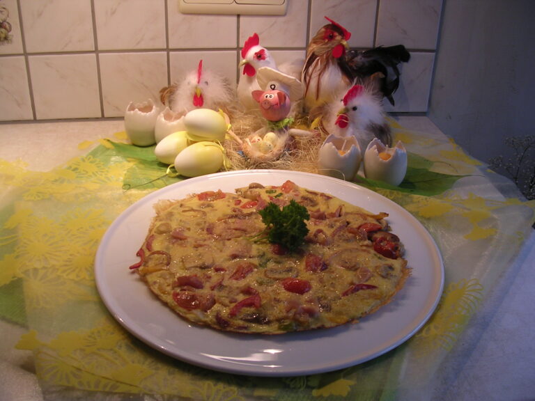 Paasomelet op zijn paasbest