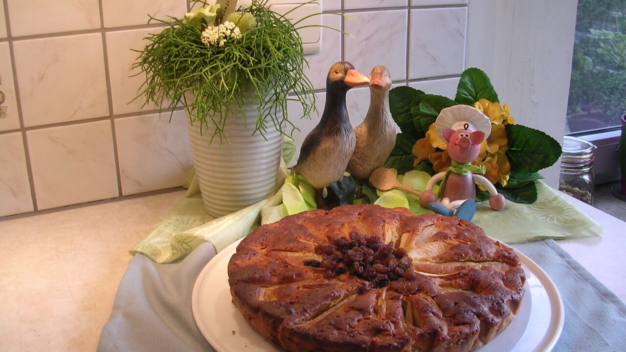 Cake met appels en peren