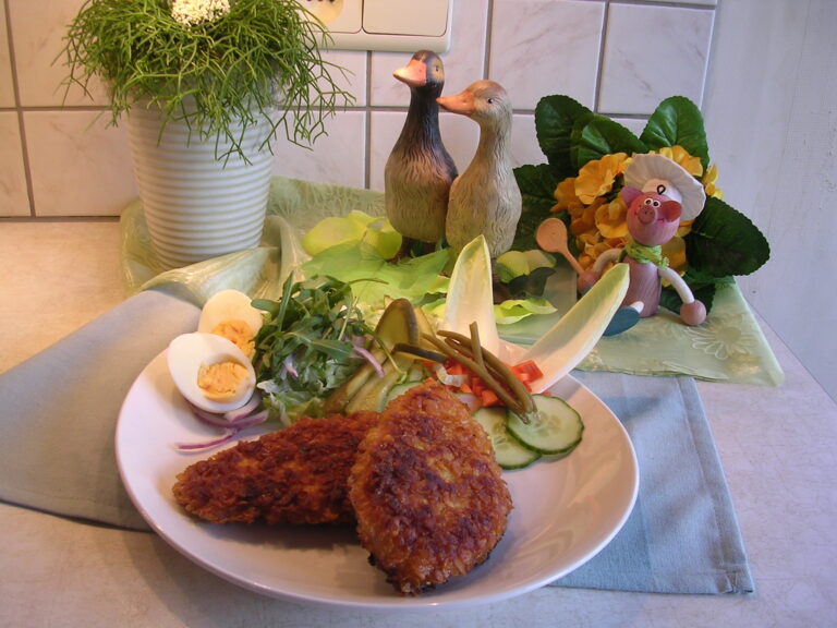 Gepaneerde kippefilets met amandelschilfers
