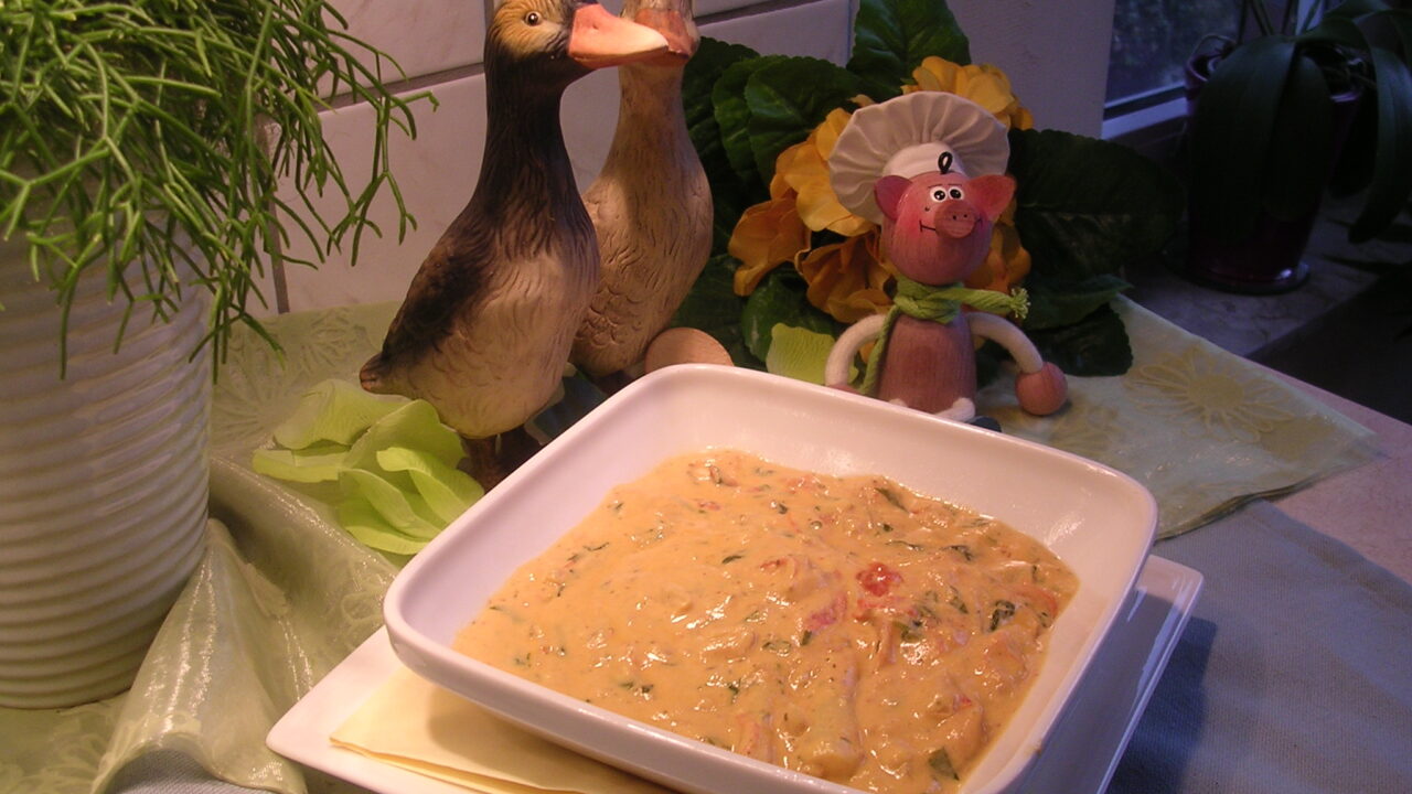 Saus : een zacht mosterd roomsausje met …