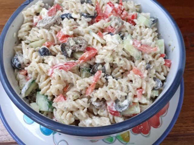 Griekse pastasalade