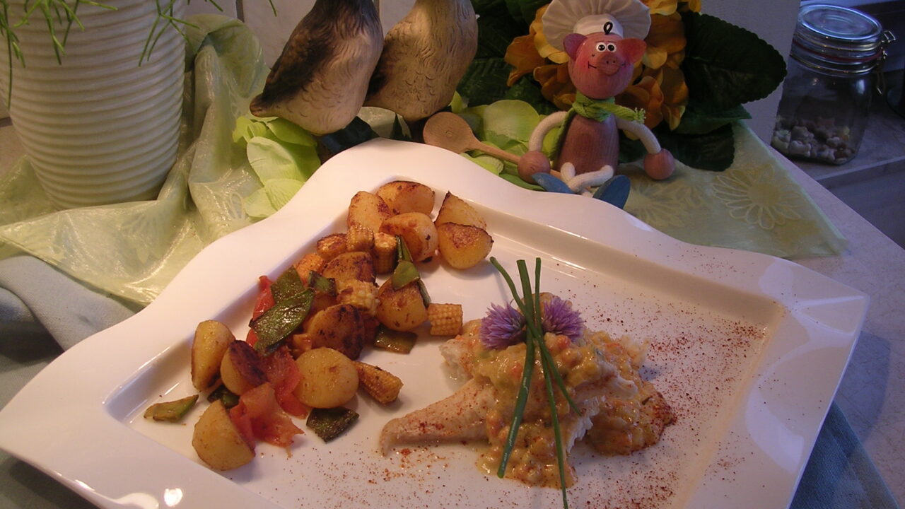 Kabeljauwfilet met rode pesto