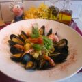 Lintpasta met scampi’s en mosselen