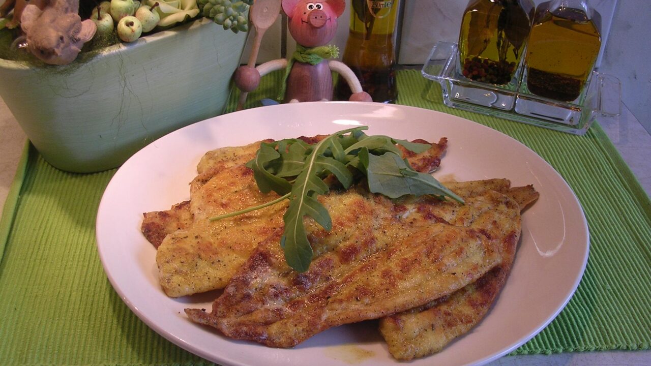 Pangasiusfilet in een curry jasje