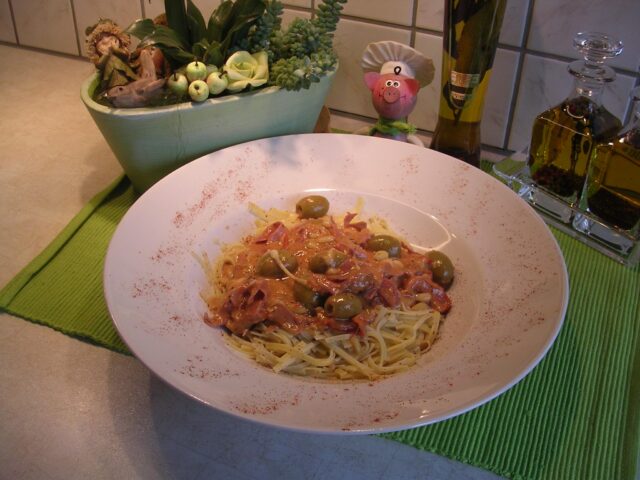 Pasta bordje heel gewoon