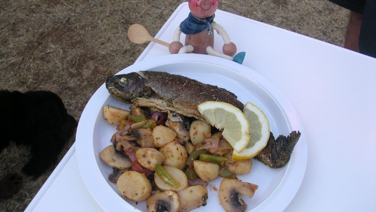 Vakantie: Forel met provencaalse kruiden