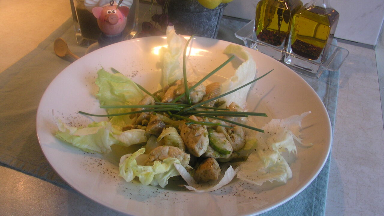 A fresh warm salad