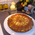 Cake met appel en rabarber
