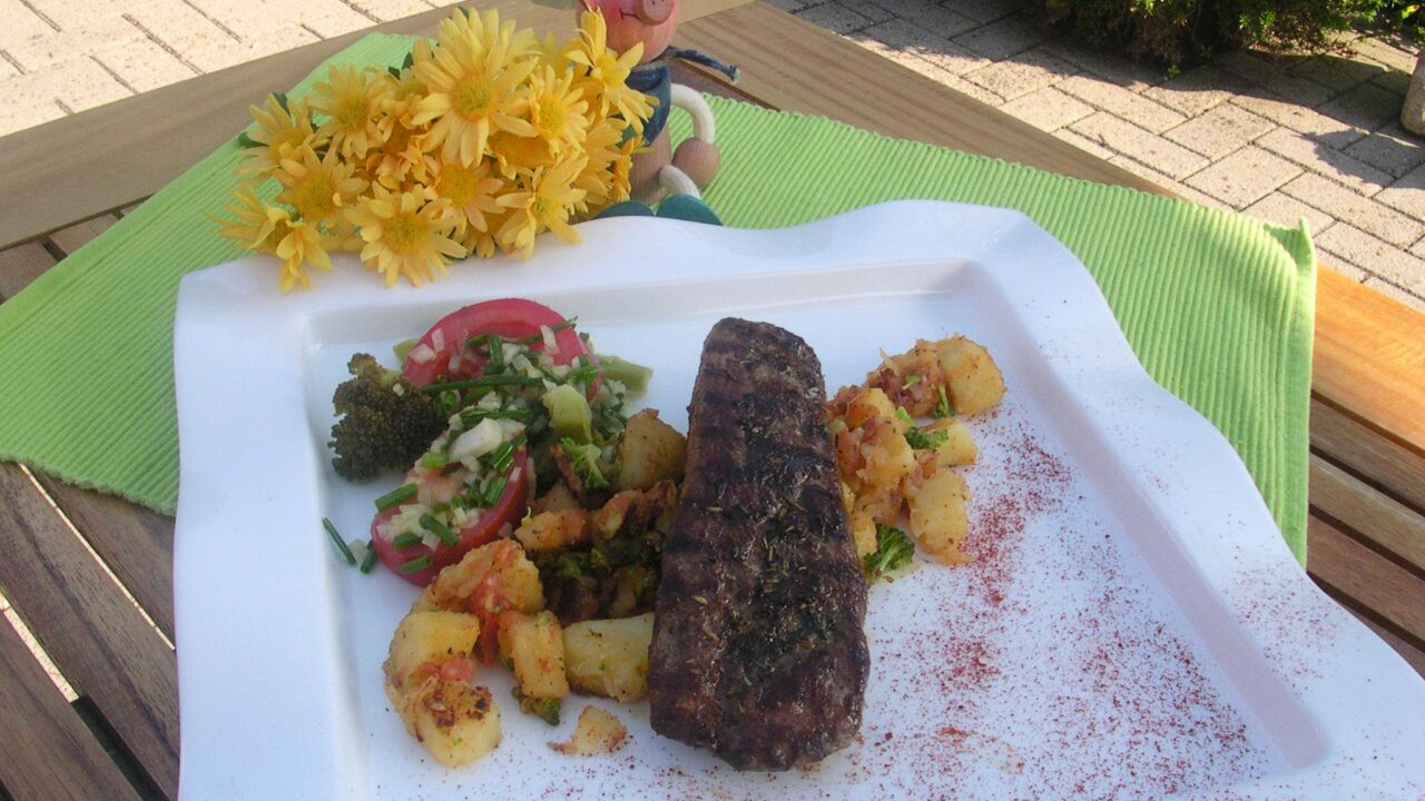 Gegrilde lamsfilet met provencaalse kruiden