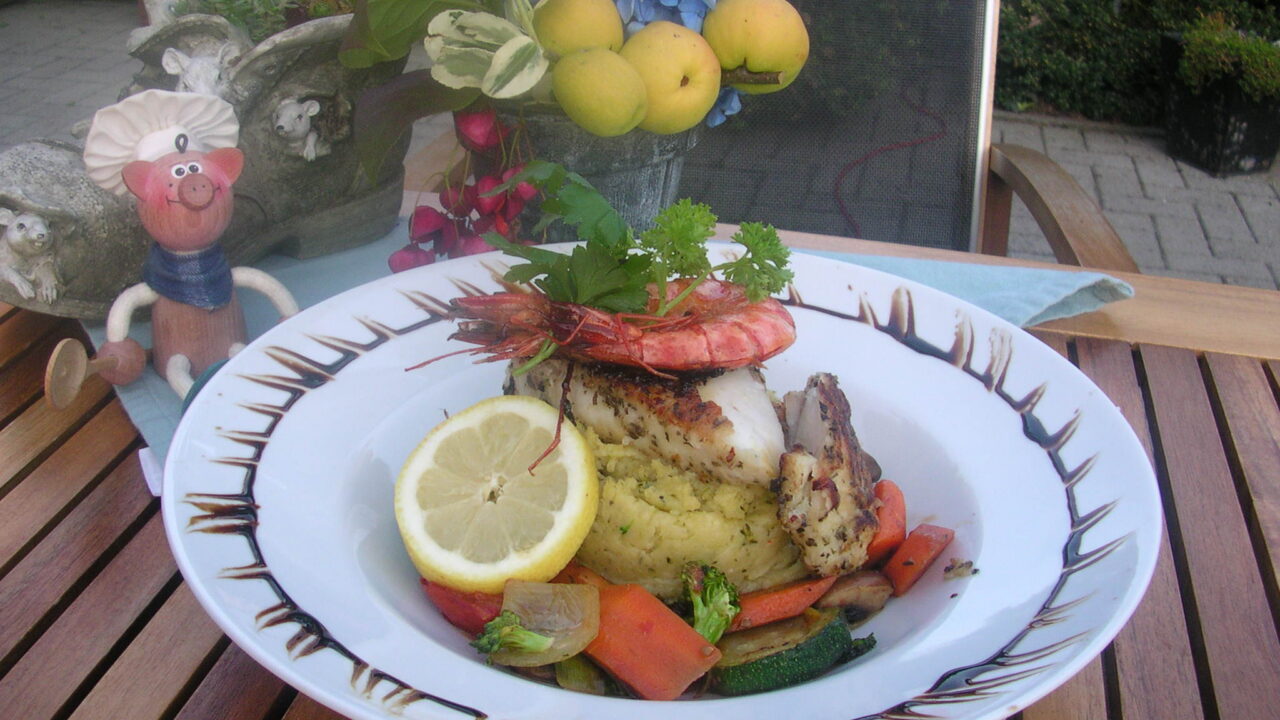Kabeljauw op een bedje van broccolipuree