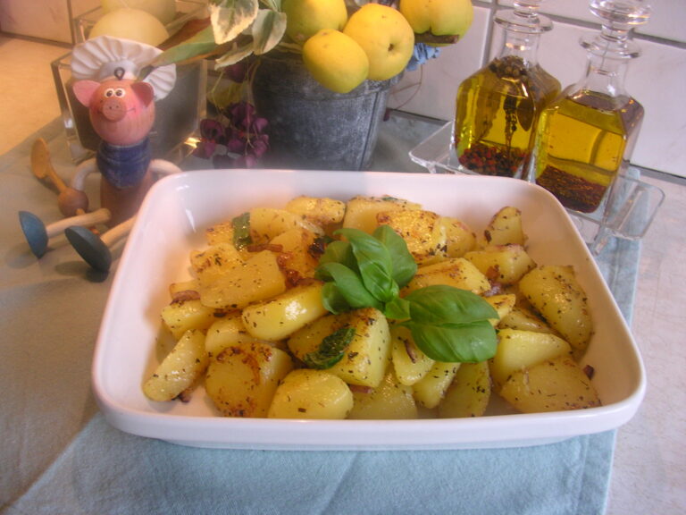 Aardappelen met verse basilicum
