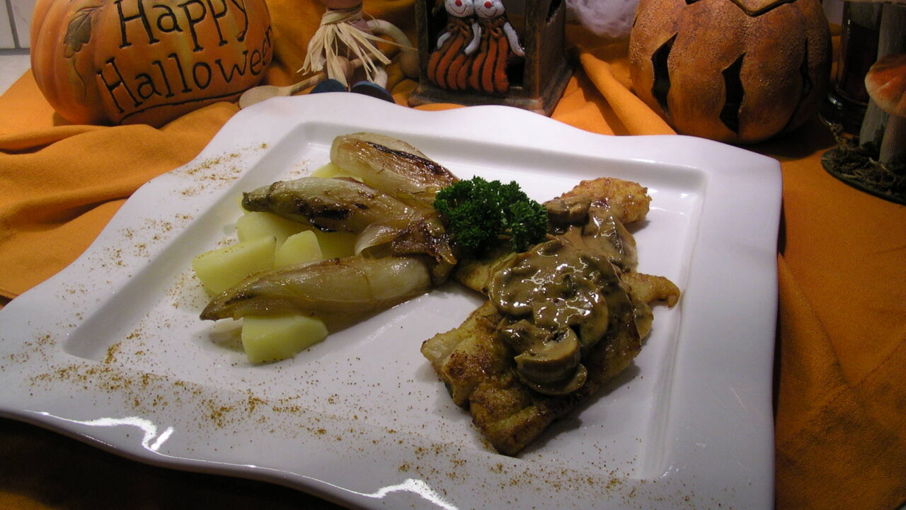 Blauwe wijtingfilet met witloof