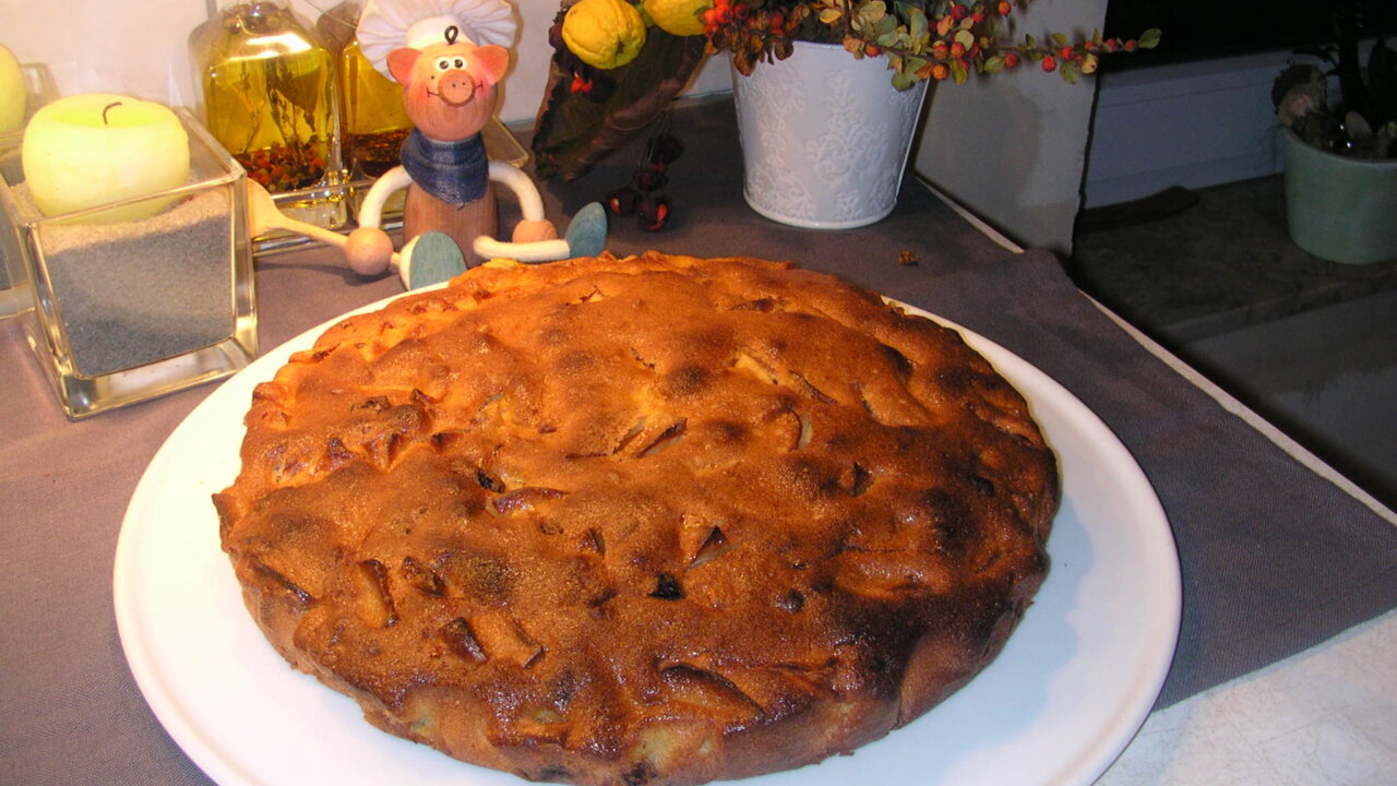 Cake met appelen en peren