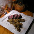 Hertesteak gegrild