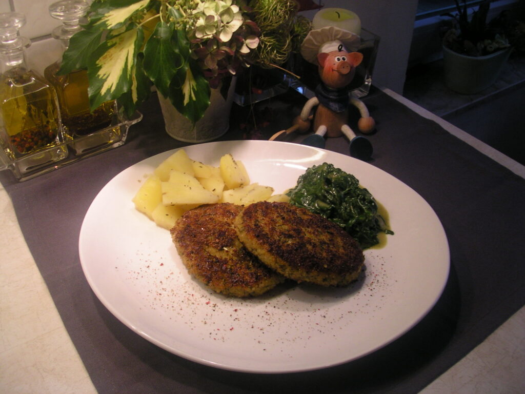 Simpel maar lekker : kippen – schnitzel met spinazie