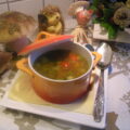 Soep : bouillon van groenten en fazant