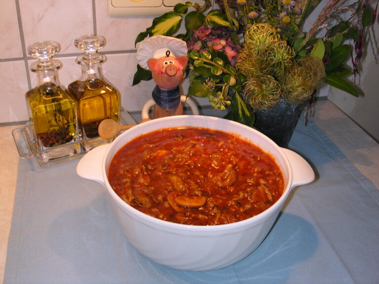 Spaghetti saus met champignons