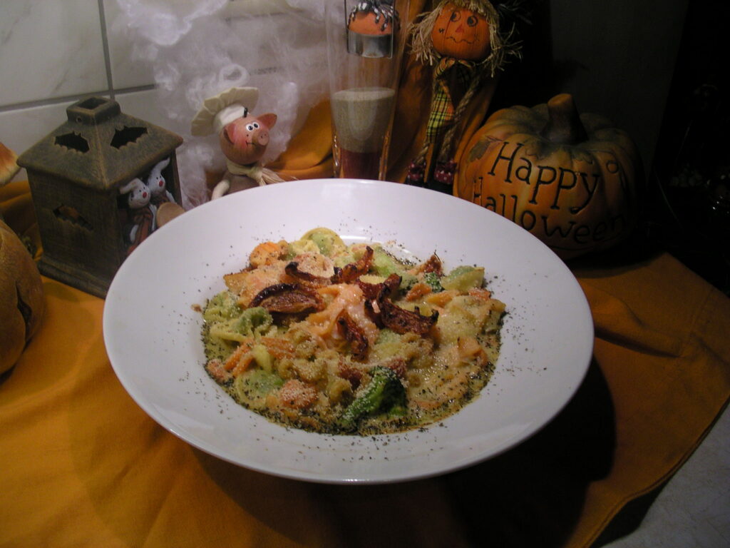Tortellini met vis