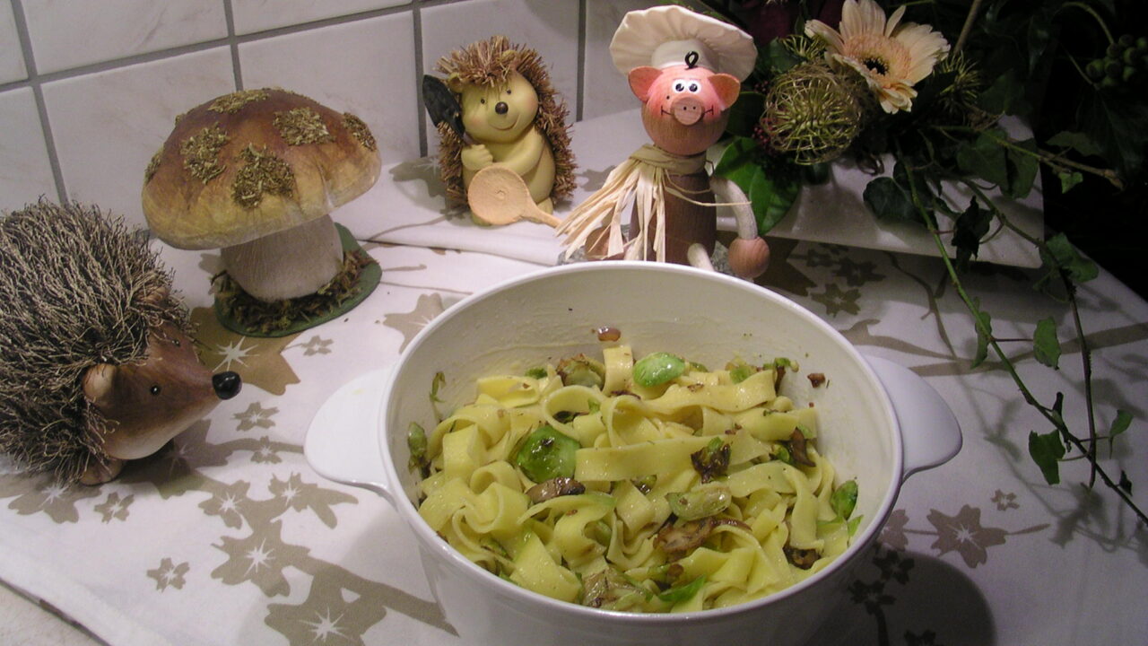 Vegetarische pasta met frisse groenten