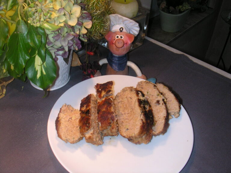 Vleesbrood met aubergines
