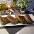 Gegrilde, gemarineerde rundersteak