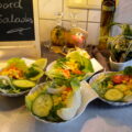 Saladebordje voor bij vis of vlees