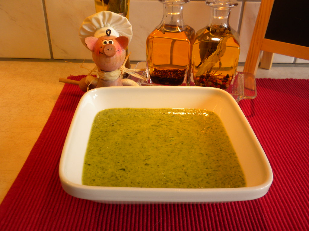 Saus : Basilicum roomsaus