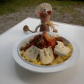 Vakantie : pasta met allemaal overschotjes